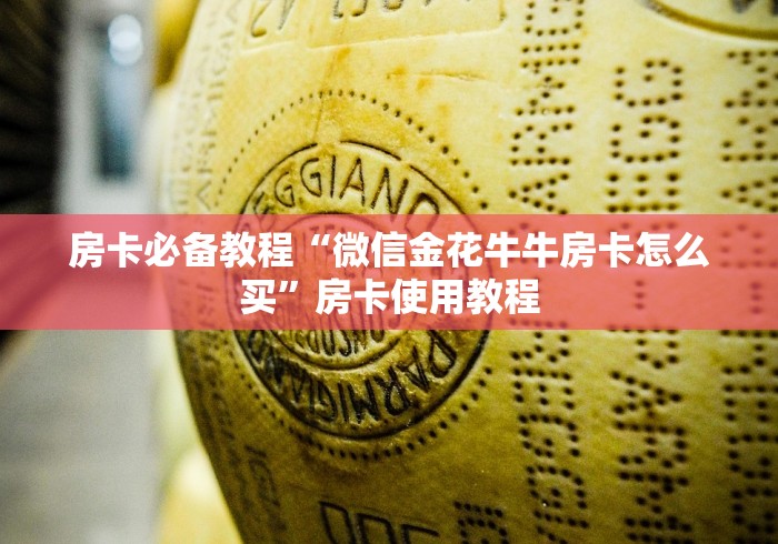 房卡必备教程“微信金花牛牛房卡怎么买”房卡使用教程