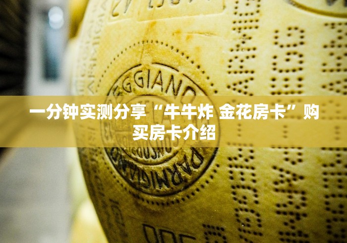 一分钟实测分享“牛牛炸 金花房卡”购买房卡介绍